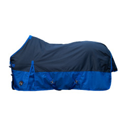 Manta de exterior HKM Chester 600D forrada de polar Turquesa / verde Azul