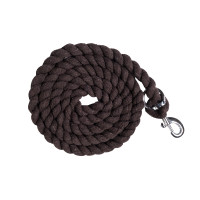 Longe HKM de algodón con mosquetón Marrón oscuro