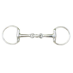 Muserola con oliva de doble rotura de 18 mm en acero inoxidable HKM