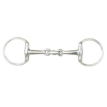 Muserola con oliva de doble rotura de 18 mm en acero inoxidable HKM