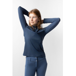 Camisa de entrenamiento Horze Eloise Índigo vintage Azul marino