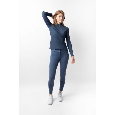 Camisa de entrenamiento Horze Eloise Índigo vintage Azul marino