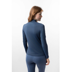 Camisa de entrenamiento Horze Eloise Índigo vintage Azul marino