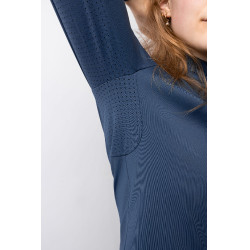 Camisa de entrenamiento Horze Eloise Índigo vintage Azul marino