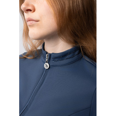 Camisa de entrenamiento Horze Eloise Índigo vintage Azul marino
