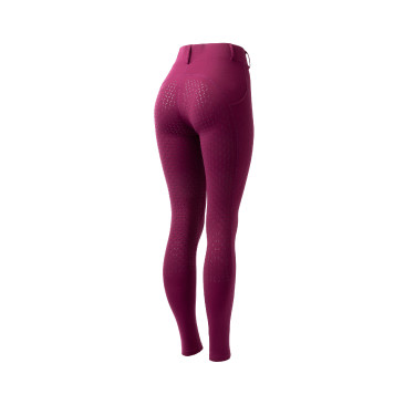 Leggings de invierno para mujer con grip integral Horze Dea Poción violeta