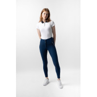 Pantalón de equitación para mujer B Vertigo térmico con grip integral Enya Titán Marino Azul marino