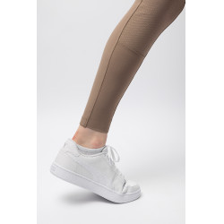 Pantalón de equitación para mujer B Vertigo térmico con grip integral Enya Marrón barro Beige