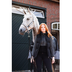 Chaleco acolchado sin mangas Horze Oona Negro caviar