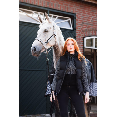 Chaleco acolchado sin mangas Horze Oona Negro caviar