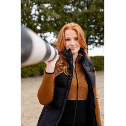 Chaleco acolchado sin mangas Horze Oona Negro caviar