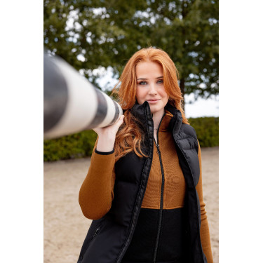 Chaleco acolchado sin mangas Horze Oona Negro caviar