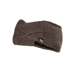 Banda Back on Track Nora de lana trenzada Castaño Marrón