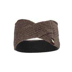 Banda Back on Track Nora de lana trenzada Castaño Marrón