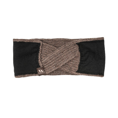 Banda Back on Track Nora de lana trenzada Castaño Marrón