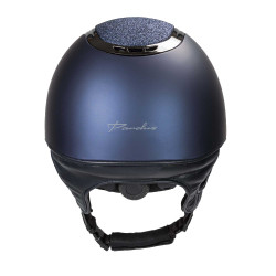 Casco EQ3 Pardus Smooth Top con ruleta Back on Track Azul con purpurina Casco EQ3 Pardus Smooth Top con ruleta Back on Track Azul con purpurina