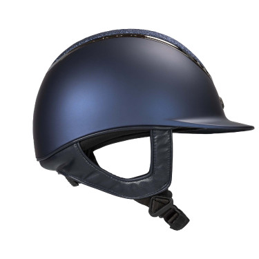 Casco EQ3 Pardus Smooth Top con ruleta Back on Track Azul con purpurina Casco EQ3 Pardus Smooth Top con ruleta Back on Track Azul con purpurina