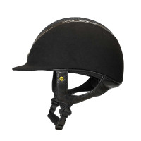 Casco EQ3 Pardus Microfibra con rueda Back on Track Negro con purpurina