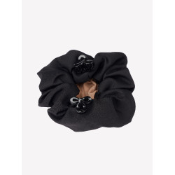 Chouchou LeMieux con Red para el Cabello de Cristal Negro / rubio