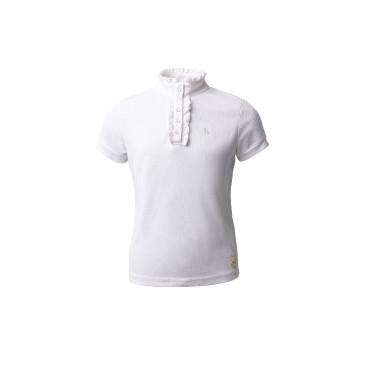 Camisa de Manga Corta con Volantes deConcurso para Niños Christel Horze Camisa de Manga Corta con Volantes deConcurso para Niños Christel Horze