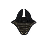 Gorro para caballo Harcour Freya Negro / negro dorado