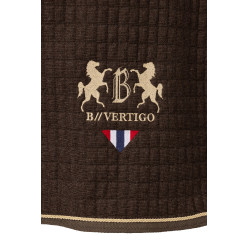 Manta secante B Vertigo High Altitude en mezcla de lana Marrón barro Beige