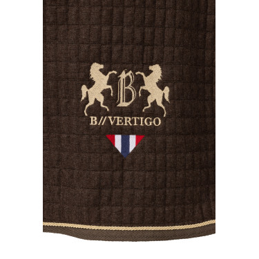 Manta secante B Vertigo High Altitude en mezcla de lana Marrón barro Beige