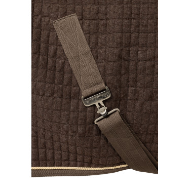 Manta secante B Vertigo High Altitude en mezcla de lana Marrón barro Beige