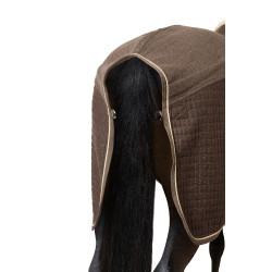 Manta secante B Vertigo High Altitude en mezcla de lana Marrón barro Beige