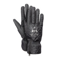 Guantes de equitación impermeables y acolchados B Vertigo Onyx Antracita Gris