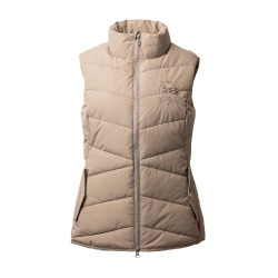 Chaleco de equitación acolchado B Vertigo Cordelia Marrón barro Beige