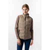 Chaleco de equitación acolchado B Vertigo Cordelia Marrón barro Beige