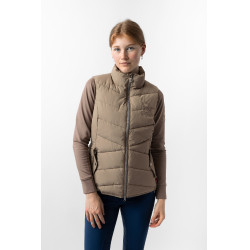 Chaleco de equitación acolchado B Vertigo Cordelia Marrón barro Beige