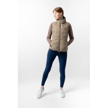 Chaleco de equitación acolchado B Vertigo Cordelia Marrón barro Beige