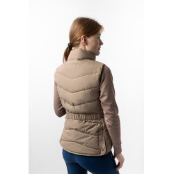 Chaleco de equitación acolchado B Vertigo Cordelia Marrón barro Beige