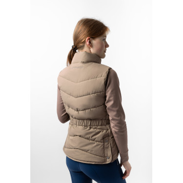 Chaleco de equitación acolchado B Vertigo Cordelia Marrón barro Beige