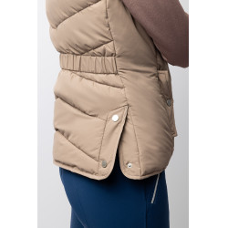 Chaleco de equitación acolchado B Vertigo Cordelia Marrón barro Beige