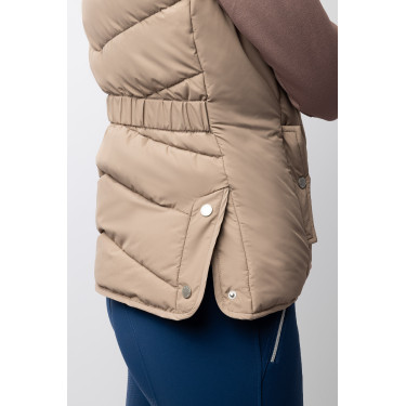 Chaleco de equitación acolchado B Vertigo Cordelia Marrón barro Beige