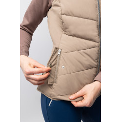 Chaleco de equitación acolchado B Vertigo Cordelia Marrón barro Beige