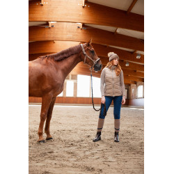 Chaleco de equitación acolchado B Vertigo Cordelia Marrón barro Beige