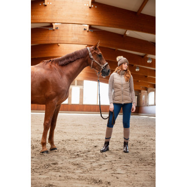 Chaleco de equitación acolchado B Vertigo Cordelia Marrón barro Beige
