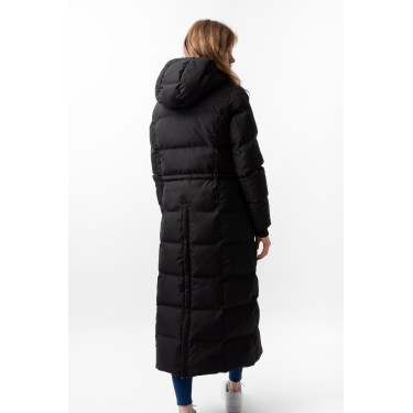 Abrigo largo acolchado para mujer Paloma Horze Negro caviar Abrigo largo acolchado para mujer Paloma Horze Negro caviar
