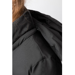 Abrigo largo acolchado para mujer Paloma Horze Negro caviar Abrigo largo acolchado para mujer Paloma Horze Negro caviar