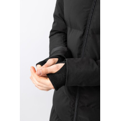 Abrigo largo acolchado para mujer Paloma Horze Negro caviar Abrigo largo acolchado para mujer Paloma Horze Negro caviar