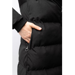 Abrigo largo acolchado para mujer Paloma Horze Negro caviar Abrigo largo acolchado para mujer Paloma Horze Negro caviar