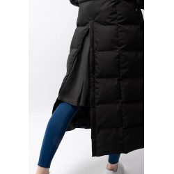 Abrigo largo acolchado para mujer Paloma Horze Negro caviar Abrigo largo acolchado para mujer Paloma Horze Negro caviar