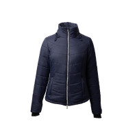 Chaqueta de equitación acolchada Horze Astrid para mujer Azul polar Azul marino