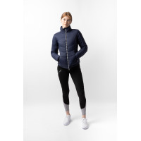 Chaqueta de equitación acolchada Horze Astrid para mujer Azul polar Azul marino