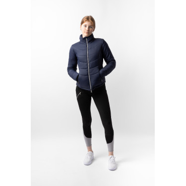 Chaqueta de equitación acolchada Horze Astrid para mujer Azul polar Chaqueta de equitación acolchada Horze Astrid para mujer Azul polar
