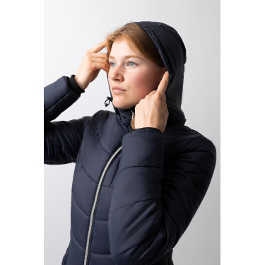 Chaqueta de equitación acolchada Horze Astrid para mujer Azul polar Chaqueta de equitación acolchada Horze Astrid para mujer Azul polar